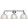 Edison Arietta 26"W 3 Light Polished Chrome Bath Light w/ Clear Shade