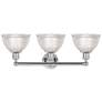 2_Edison Arietta 26"W 3 Light Polished Chrome Bath Light w/ Clear Shade more views