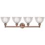 2_Edison Arietta 35"W 4 Light Copper Vanity Light With Clear Shade more views