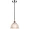 Edison Arietta 8" Polished Chrome Cord Hung Mini Pendant w/ Clear Shad