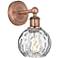 Edison Athens 10.5"High Antique Copper Sconce With Clear Water Glass S