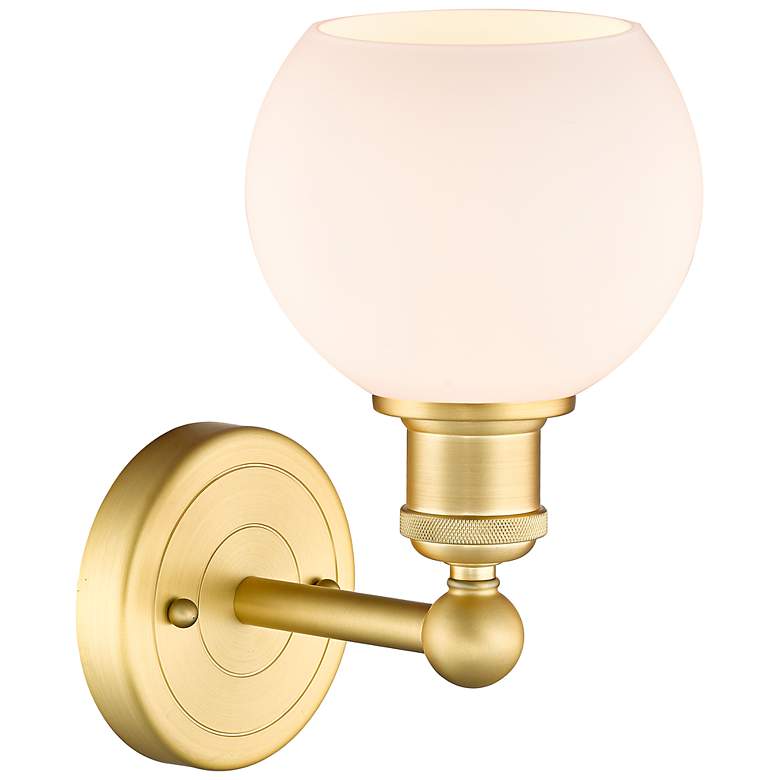 Image 3 Edison Athens 10 3/4" High Satin Gold Wall Sconce more views