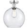 Edison Athens 10" Semi-Flush Mount - Polished Chrome - Seedy Shade
