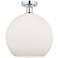 Edison Athens 12" Semi-Flush Mount - Polished Chrome - Matte White Sh