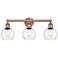 Edison Athens 24" Wide Antique Copper 3-Light Bath Light