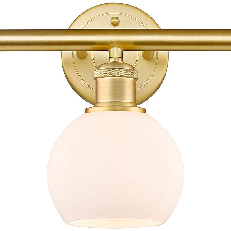 Image 2 Edison Athens 24" Wide Satin Gold 3-Light Bath Light more views