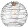 3_Edison Athens Deco Swirl 10" Semi-Flush Mount - Chrome - Clear Deco S more views