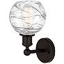 3_Edison Athens Deco Swirl 6" Oil Rubbed Bronze Sconce w/ Deco Swirl Sha more views