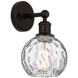 Edison Athens Water Glass 6" Bronze Sconce w/ Clear Water Glass Shade Edison Athens Water Glass 6" Bronze Sconce w/ Clear Water Glass Shade