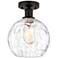 Edison Athens Water Glass 8" Semi-Flush Mount - Oil Rubbed Bronze - C