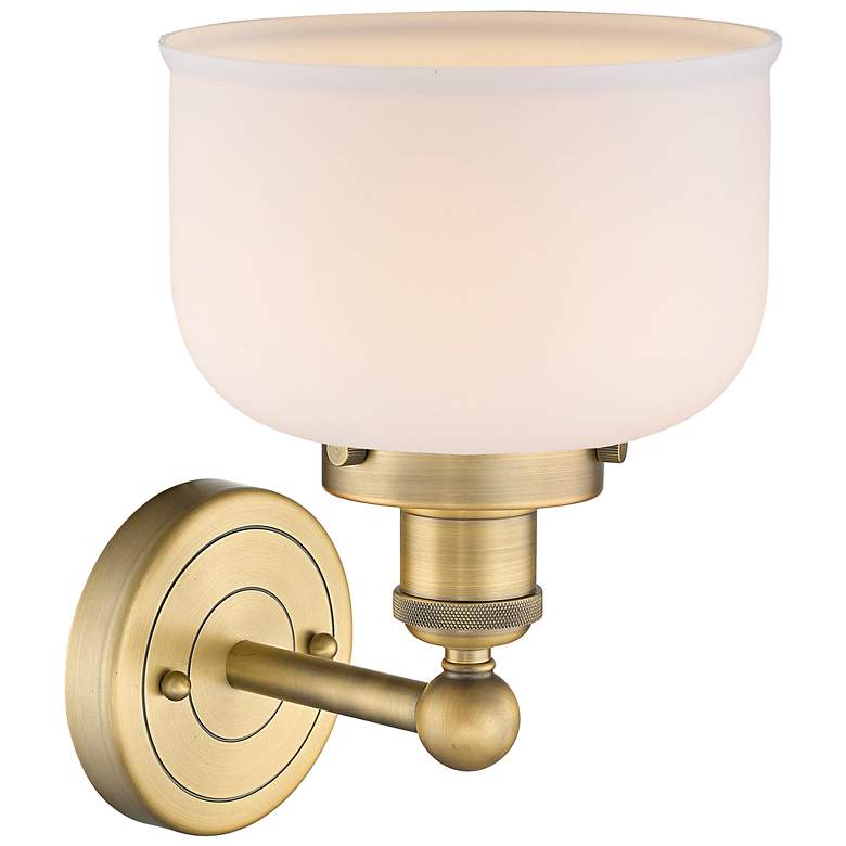 Image 3 Edison Bell 10" High Brushed Brass Wall Sconce more views