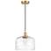 Edison Bell 11 1/2" Wide Satin Gold LED Mini Pendant
