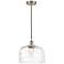 Edison Bell 11 1/2"W Brushed Satin Nickel LED Mini Pendant