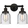 Edison Bell 11"H Bronze 2-Light Wall Sconce w/ Seedy Shade