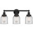 Edison Bell 24" Wide Matte Black 3-Light Bath Light