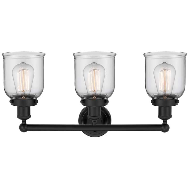 Image 2 Edison Bell 24" Wide Matte Black 3-Light Bath Light more views