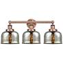 1_Edison Bell 25 3/4" Wide Antique Copper 3-Light Bath Light