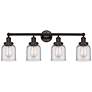 1_Edison Bell 33 1/2"W Oil-Rubbed Bronze 4-Light Bath Light