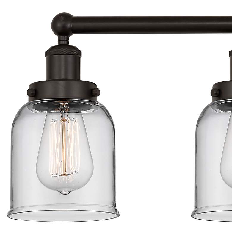 Image 2 Edison Bell 33 1/2"W Oil-Rubbed Bronze 4-Light Bath Light more views