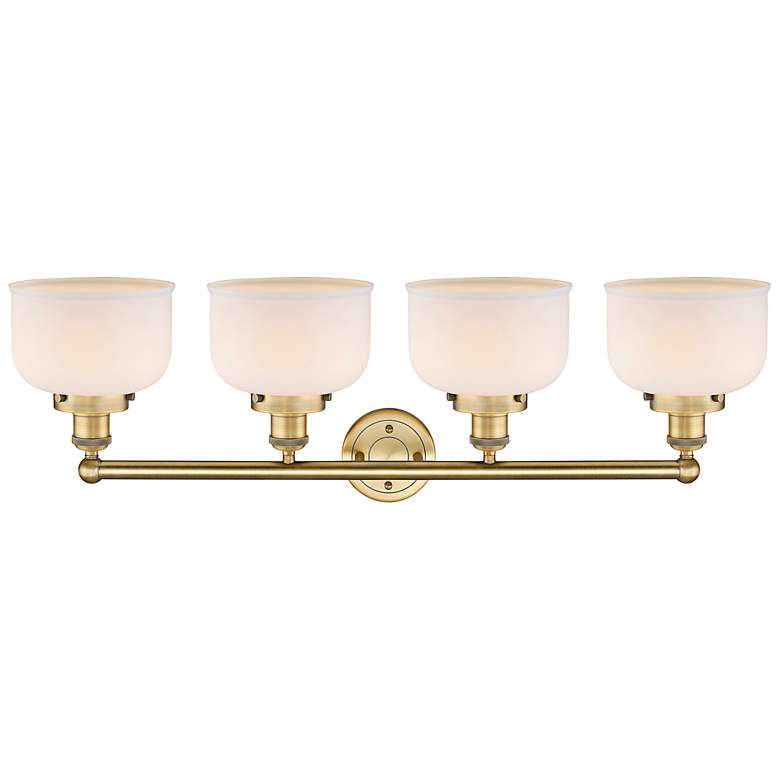 Image 2 Edison Bell 34 3/4" Wide Brushed Brass 4-Light Bath Light more views
