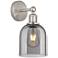 Edison Bella 11.75" High Brushed Satin Nickel Sconce With Light Smoke
