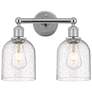 Edison Bella 14.5" Wide 2 Light Polished Chrome Bath Light With Seedy