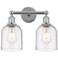 Edison Bella 14.5" Wide 2 Light Polished Chrome Bath Light With Seedy