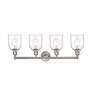 2_Edison Bella 32.5"W 4-Light Satin Nickel Bath Vanity Light w/ Clear Sh more views
