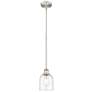 Edison Bella 5.5"W Brushed Satin Nickel Stemmed Mini Pendant w/ Clear