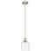 Edison Bella 5.5"W Brushed Satin Nickel Stemmed Mini Pendant w/ Clear