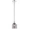 Edison Bella 5.5"W Chrome Stemmed Mini Pendant w/ Light Smoke Shade