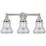 1_Edison Bellmont 24 1/2" Wide Satin Nickel 3-Light Bath Light