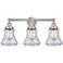 Edison Bellmont 24 1/2" Wide Satin Nickel 3-Light Bath Light