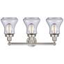 3_Edison Bellmont 24 1/2" Wide Satin Nickel 3-Light Bath Light more views
