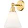 Edison Berkshire 12 1/4" High Satin Gold Wall Sconce