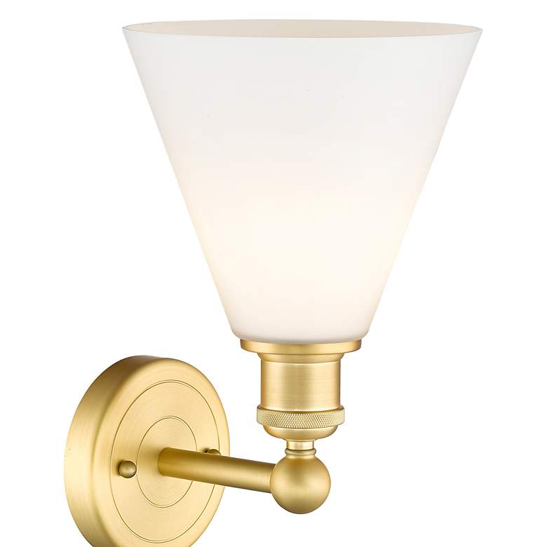 Image 2 Edison Berkshire 12 1/4" High Satin Gold Wall Sconce more views