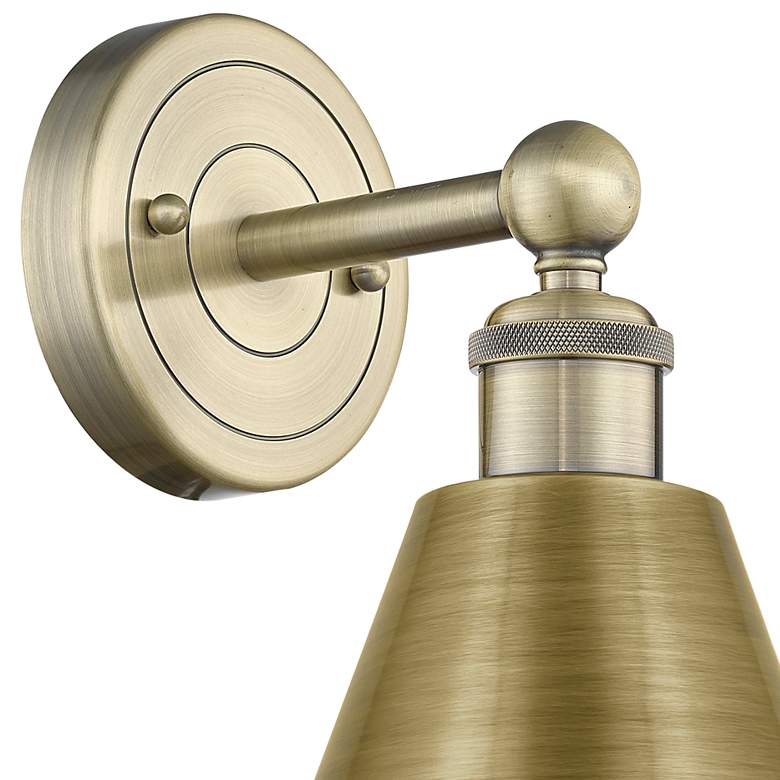 Image 2 Edison Berkshire 13" High Antique Brass Wall Sconce more views