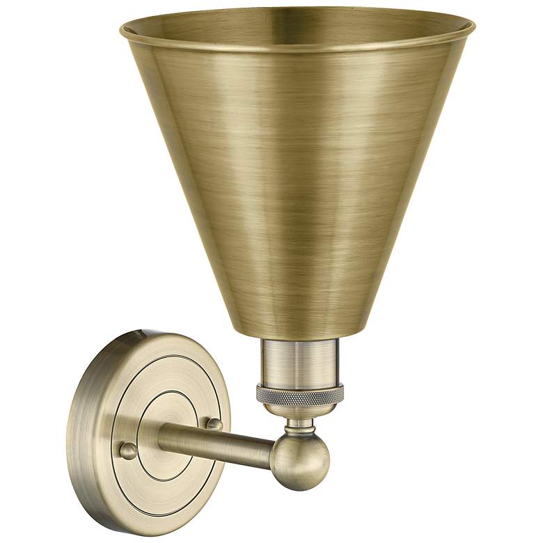 Image 3 Edison Berkshire 13" High Antique Brass Wall Sconce more views