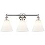 1_Edison Berkshire 26" Wide Polished Nickel 3-Light Bath Light