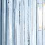 Edison Bridal Veil 2 Light 14" Bath Vanity   Brass Princess Blue Shade