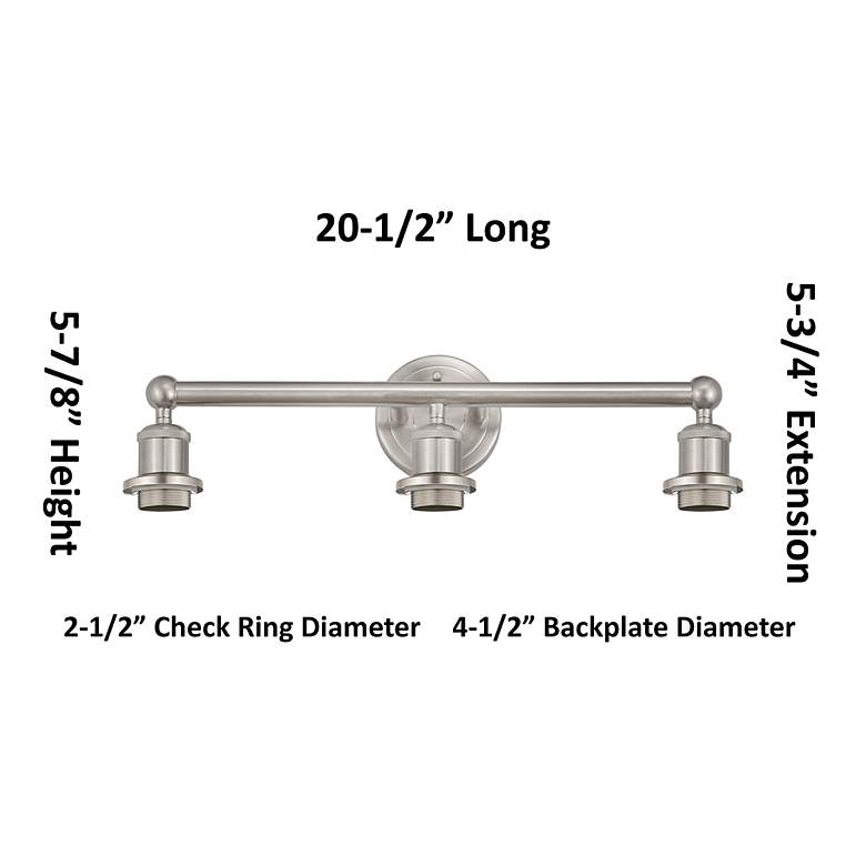 Image 3 Edison Bridal Veil 3 Light 23" Bath Vanity Oil Rubbed Bronze Mercury Shade more views