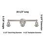 3_Edison Bridal Veil 3 Light 23" Bath Vanity Oil Rubbed Bronze Mercury Shade more views