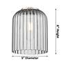 4_Edison Bridal Veil 3 Light 23" Bath Vanity Oil Rubbed Bronze Mercury Shade more views