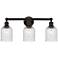 Edison Bridal Veil 3 Light 23" Bath Vanity Oil Rubbed Bronze Seedy Shade