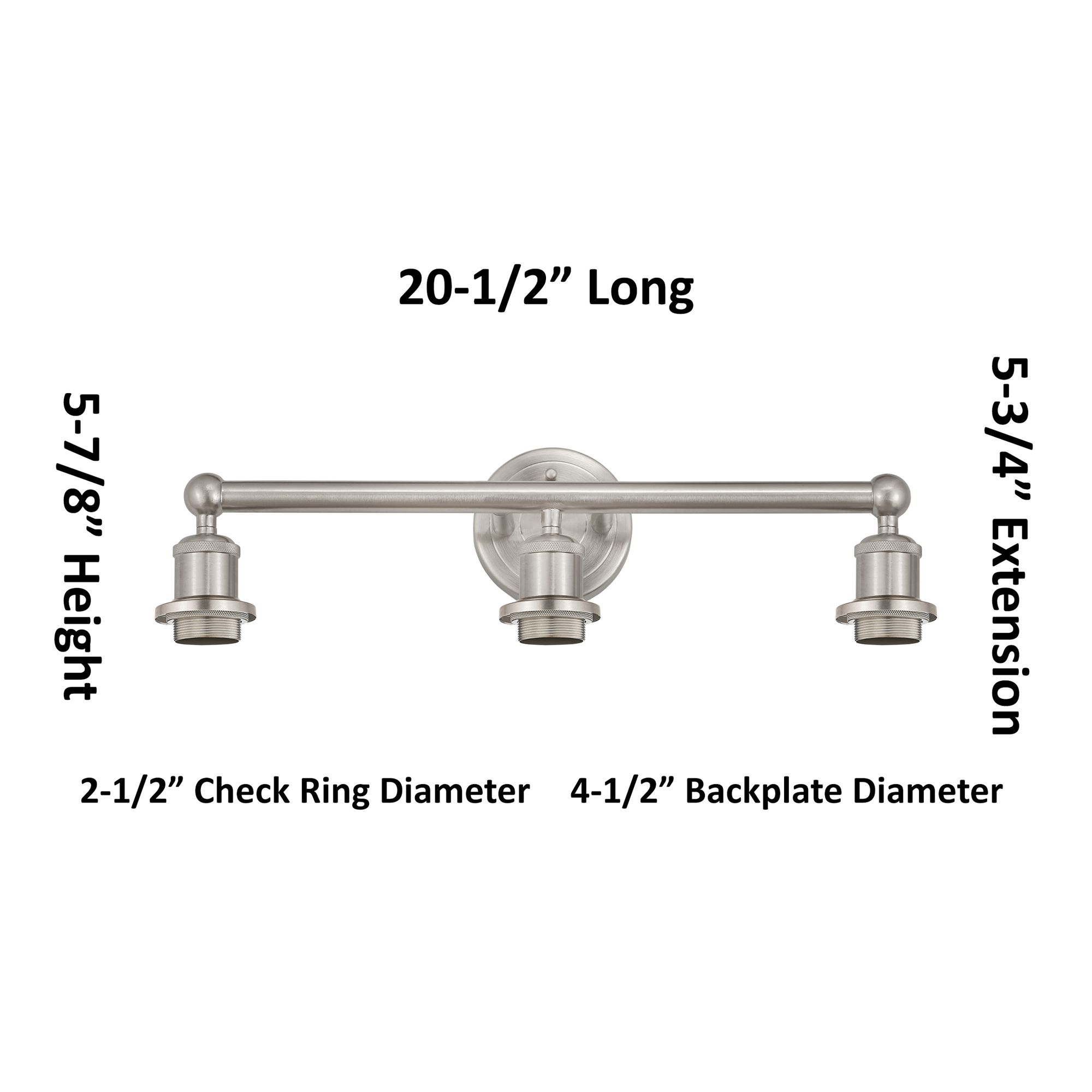 Image 3 Edison Bridal Veil 3 Light 23" Bath Vanity Satin Nickel Light Smoke Shade more views