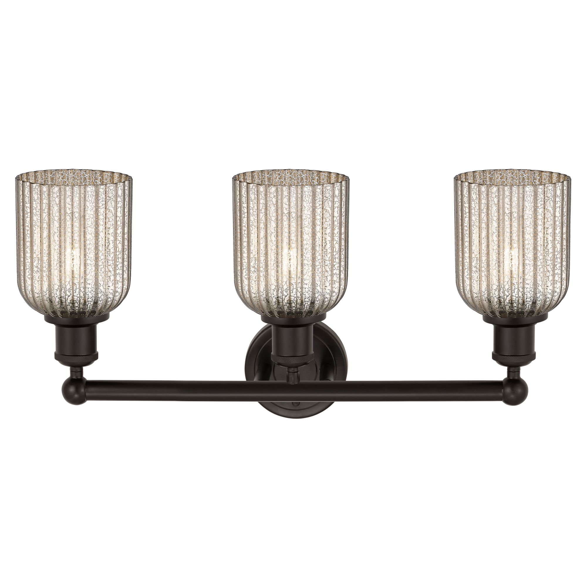 Image 2 Edison Bridal Veil 3 Light 23" Bath Vanity Oil Rubbed Bronze Mercury S more views