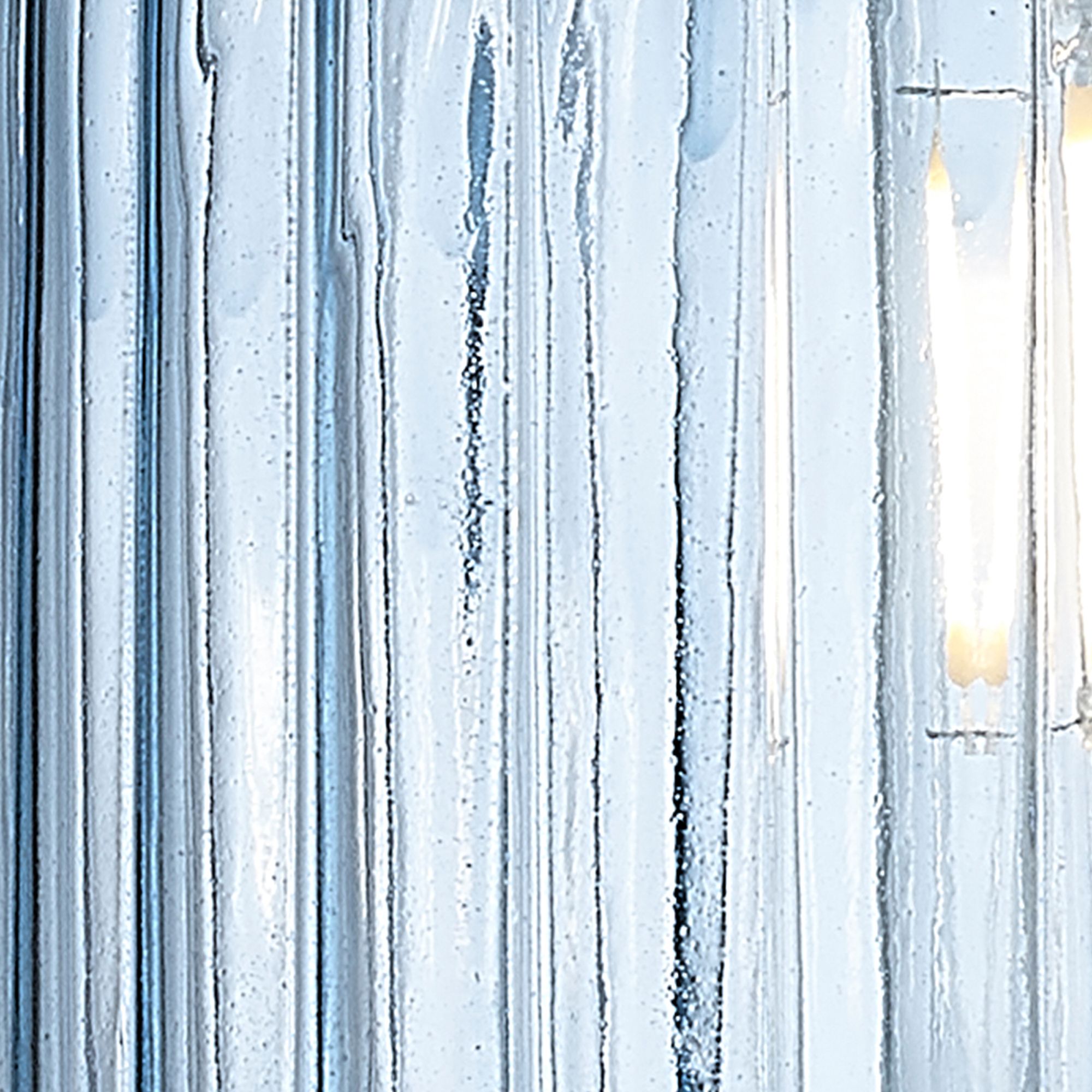 Image 6 Edison Bridal Veil 4 Light 32" Bath Vanity Black Brass Princess Blue Shade more views