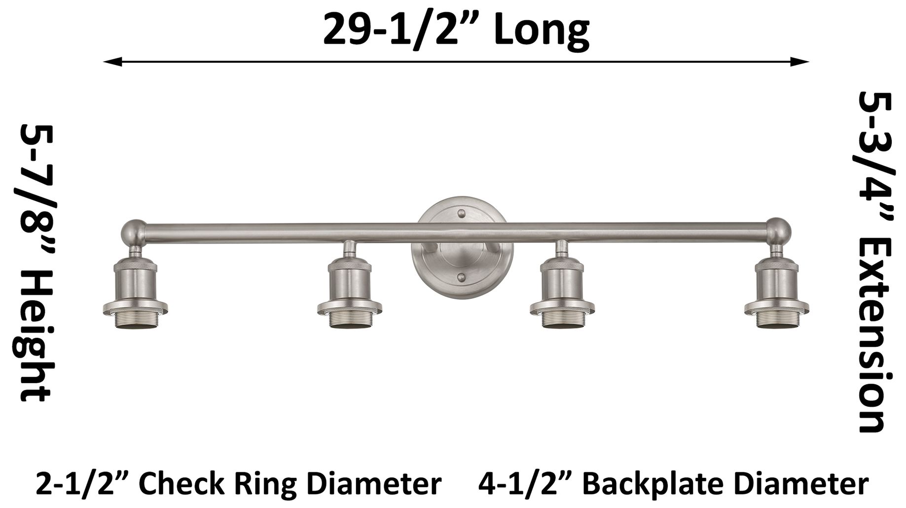 Image 3 Edison Bridal Veil 4 Light 32" Bath Vanity Polished Chrome Mercury Shade more views