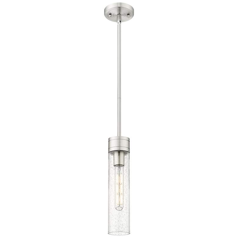 Image 1 Edison Bridal Veil 5" Cord Hung Mini Pendant Brushed Brass Light Smoke