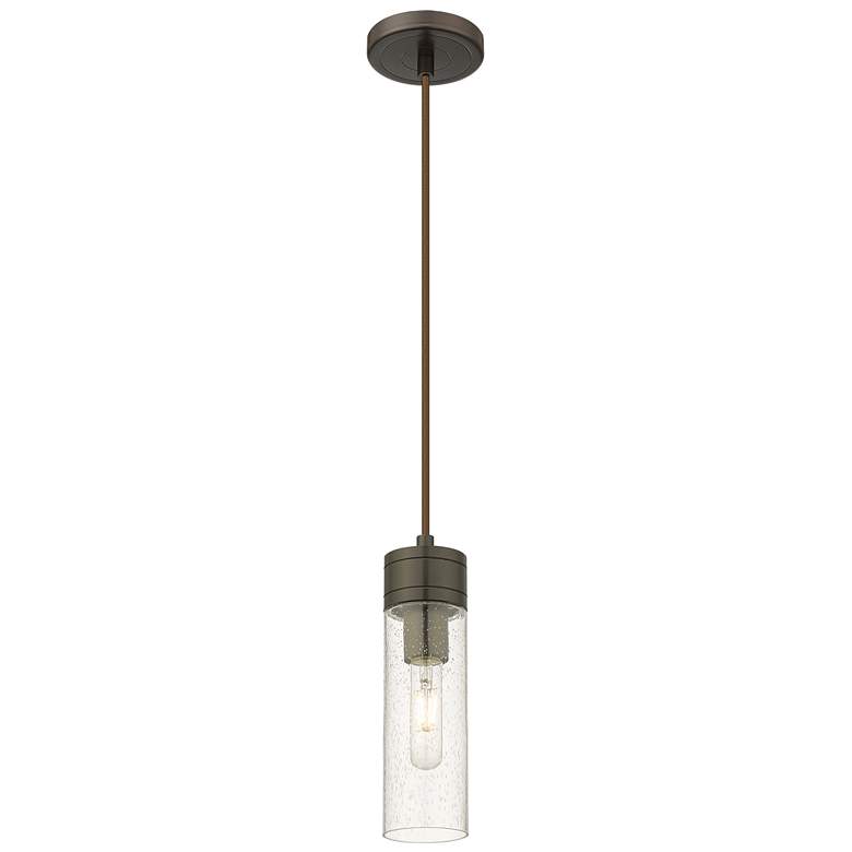 Image 1 Edison Bridal Veil 5" Cord Hung Mini Pendant Oil Rubbed Bronze Mercury